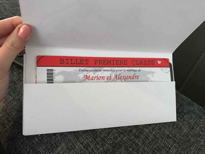 Faire part thème voyage - 2