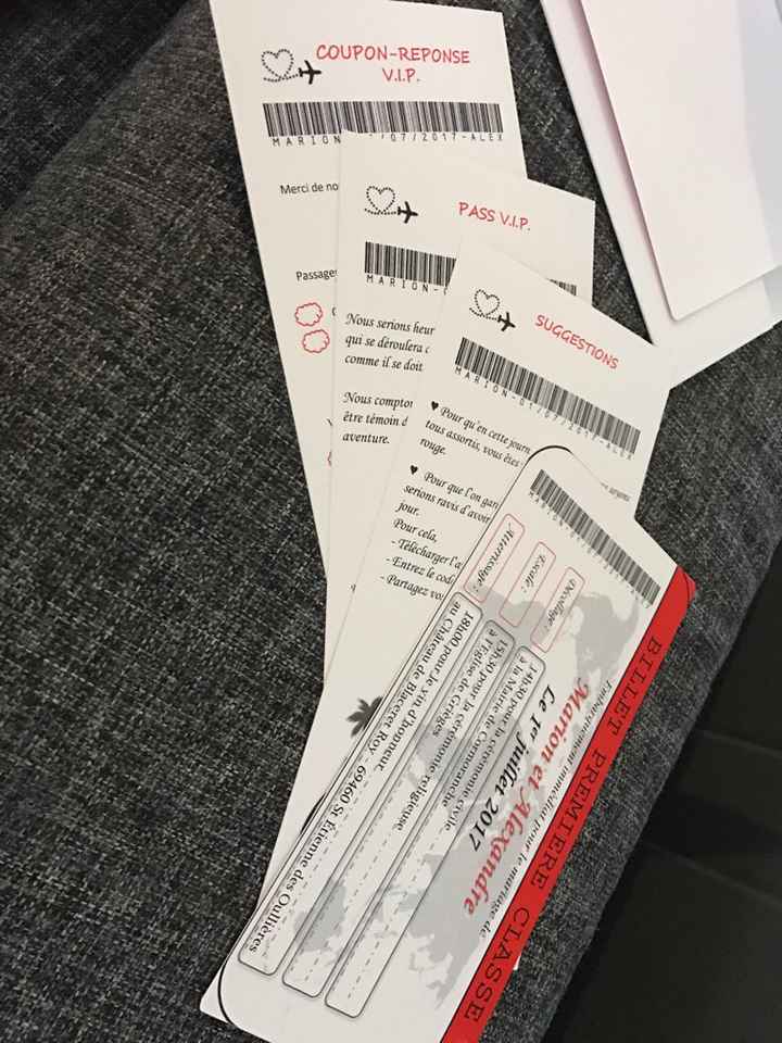 Faire part thème voyage - 3