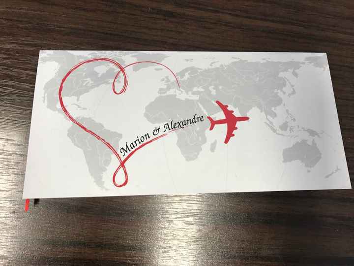 Faire part thème voyage - 1