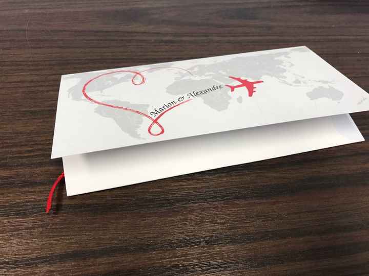 Faire part thème voyage - 2