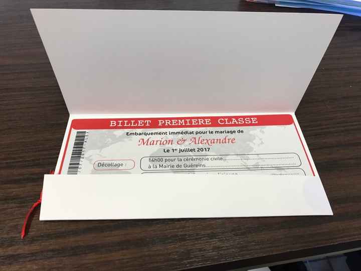 Faire part thème voyage - 7