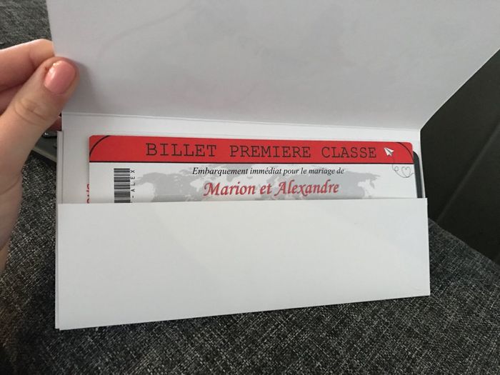 Faire part thème voyage - 2