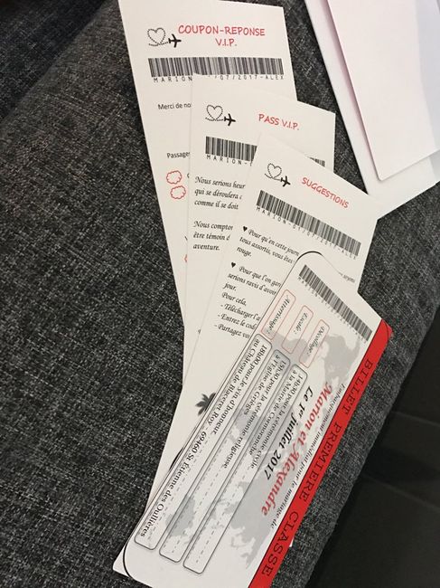 Faire part thème voyage - 3