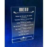 Menu sur plexiglas - 1