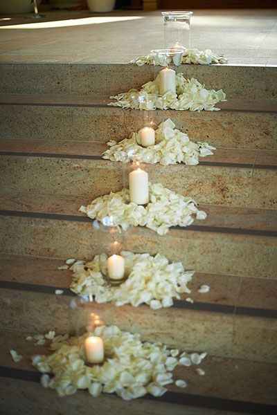 Le combo pétales + bougies 