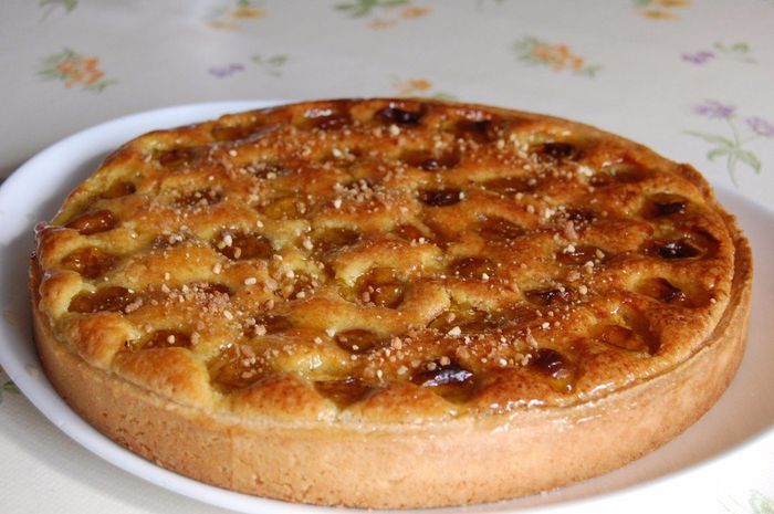 Puis en dessert la tarte Amandine!