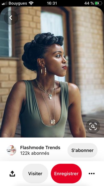 Coiffure mariage cheveux nappy 2