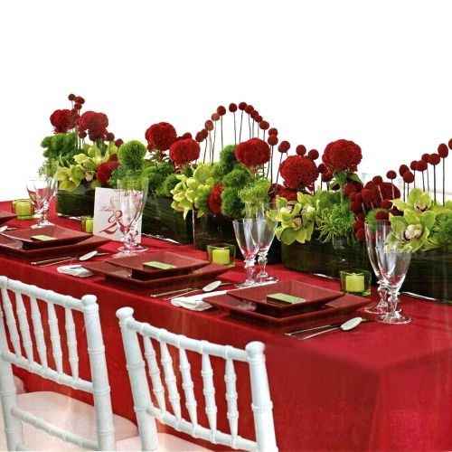 mariage rouge et vert