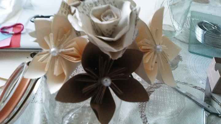  Bouquet origami centre de table - 3