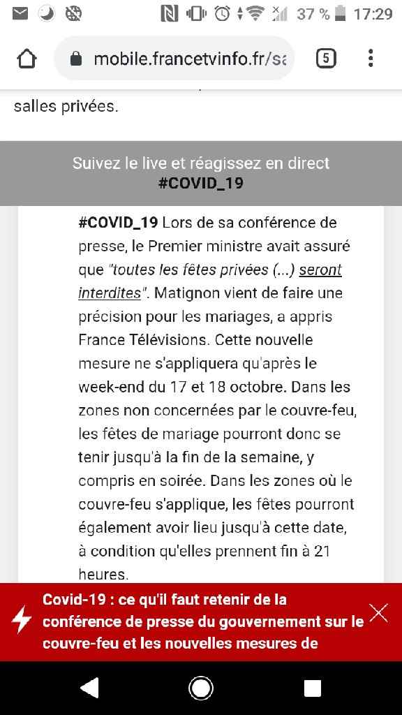Discours du président le 14 octobre 2020 - 1