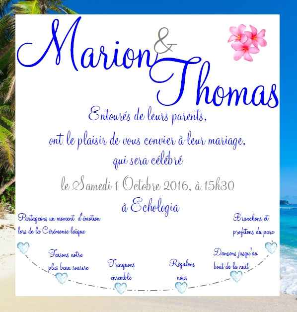Texte invitation