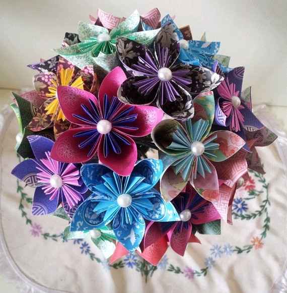 Bouquet origami