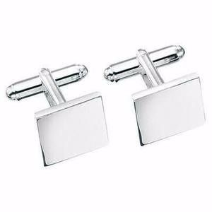 Boutons manchettes argent