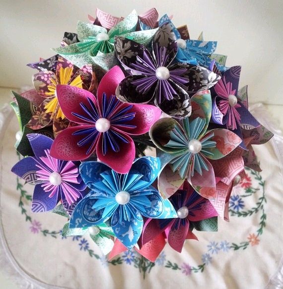 Bouquet origami