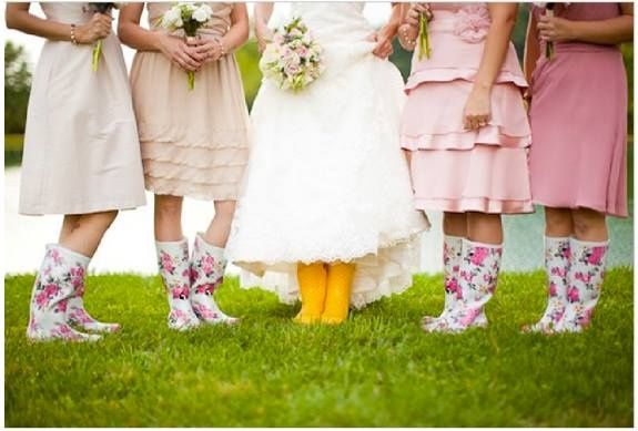La mariée et les bottes