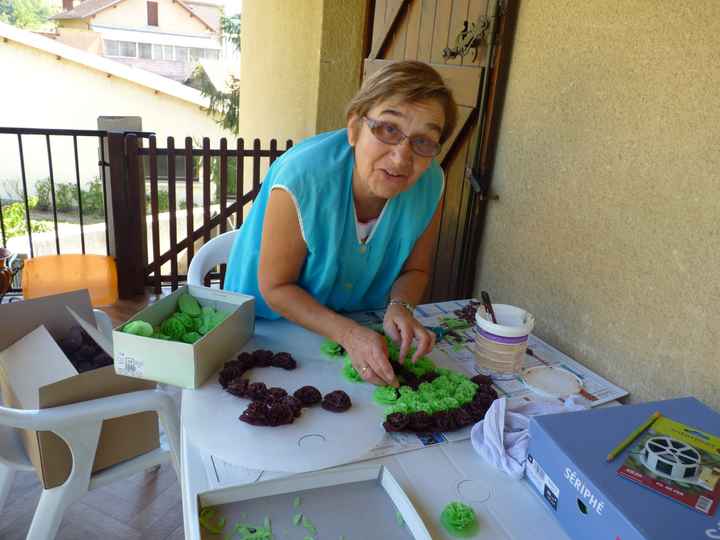 coeur en papier crepon