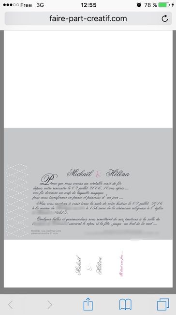 Voilà notre faire part - 1