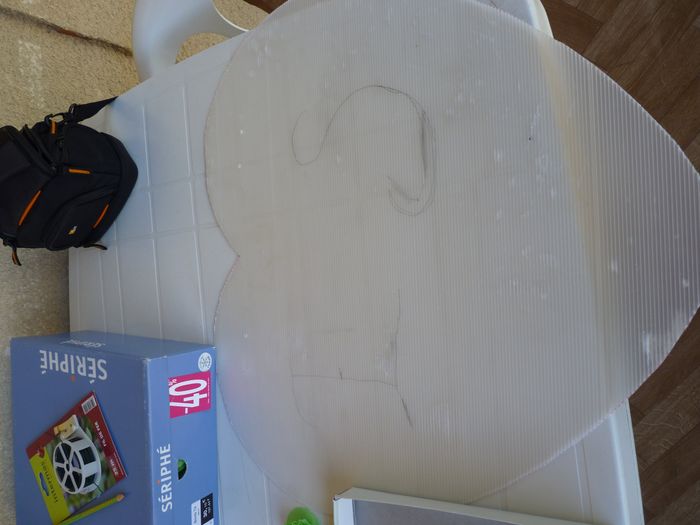 coeur en papier crepon 