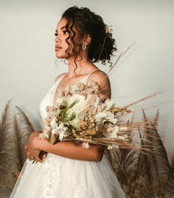 Coiffure mariée curly/afro - 1