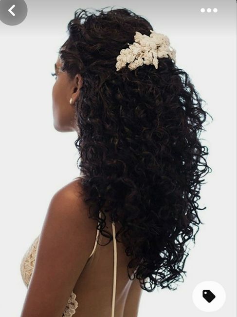 Coiffure mariée curly/afro 2