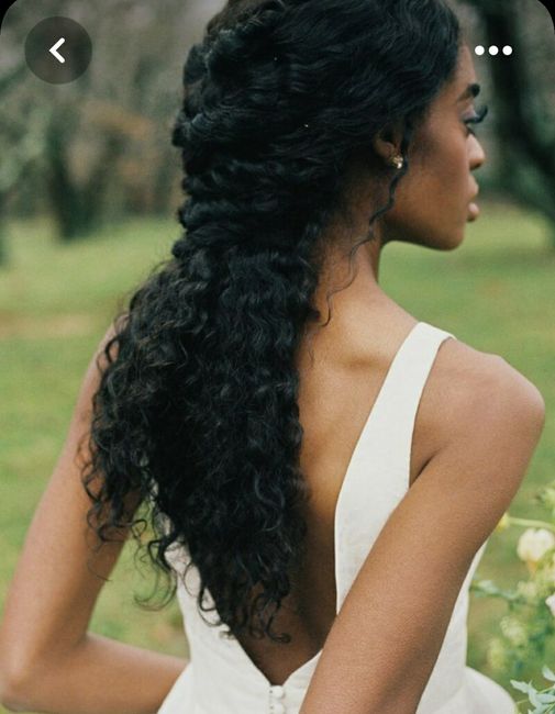 Coiffure mariée curly/afro 4