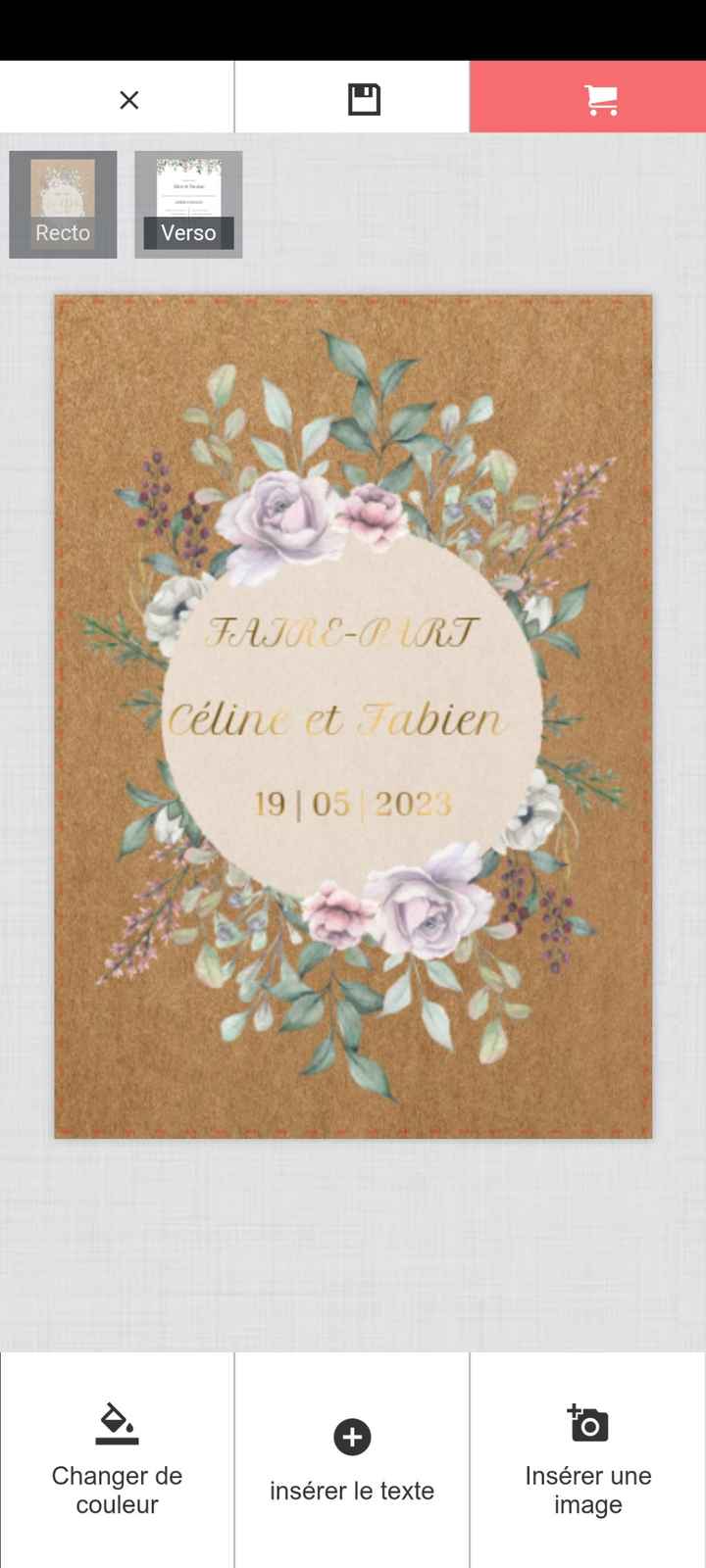 Publie ce modèle de faire-part et dis-nous quelle taille tu as du utiliser ! 😏💌 - 1