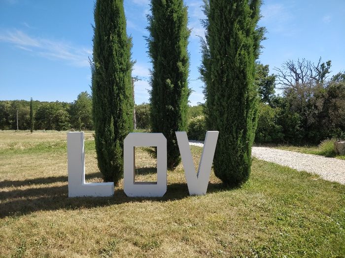 Lettres géantes décoration love - 1