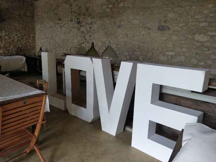 Lettres géantes décoration love - 1