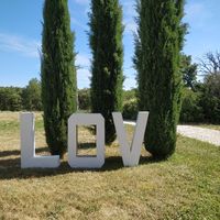 Lettres géantes décoration love - 1
