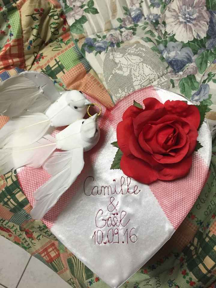 Urne et coussin pour alliances - 2