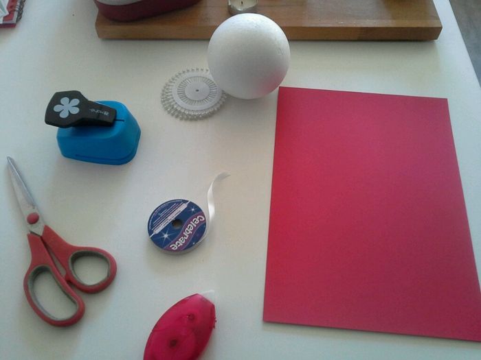 Tuto boule de fleurs papier - 1