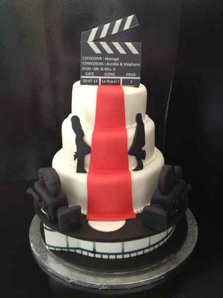 Wedding cake thème cinéma - 1