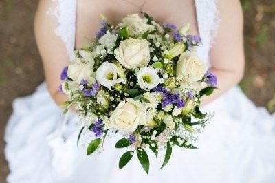 Bouquet N°3 - Blanc/Violet
