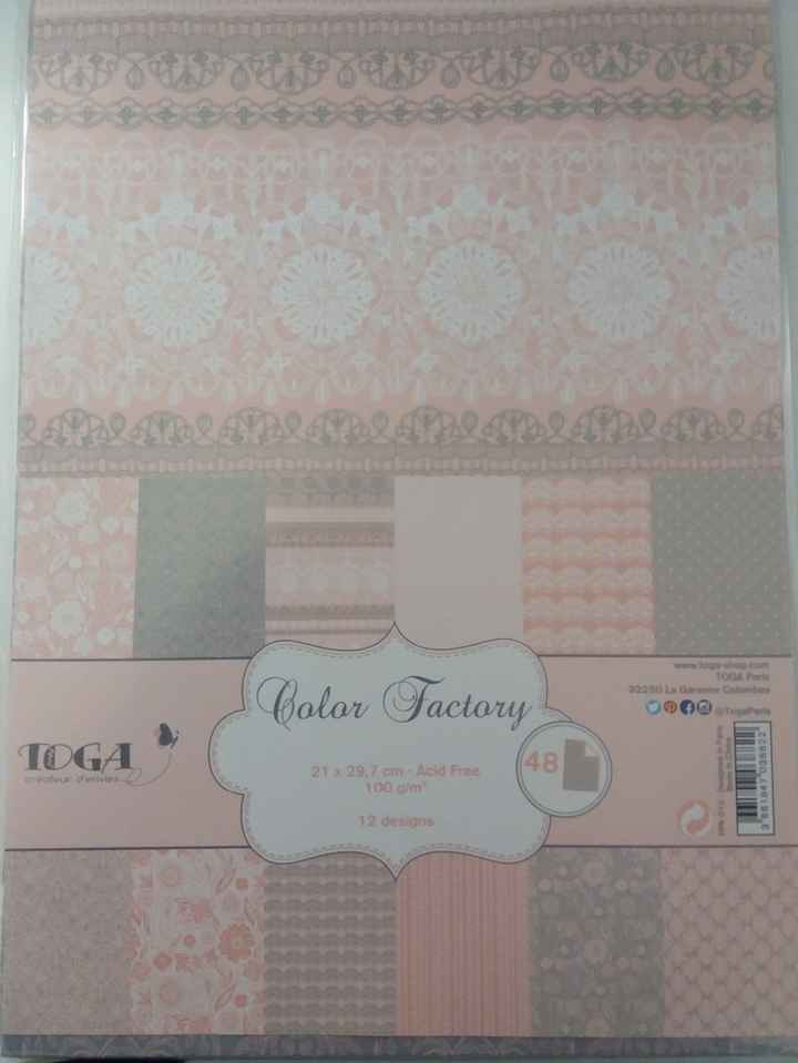 Papier Scrapbooking pour fabriqué les contenant à dragées