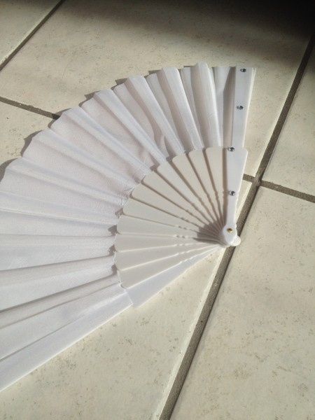 Éventails invites avec strass