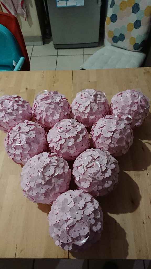 Mes boules fleurs terminées - 1