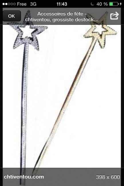 Baguette pour ruban sortie mairie