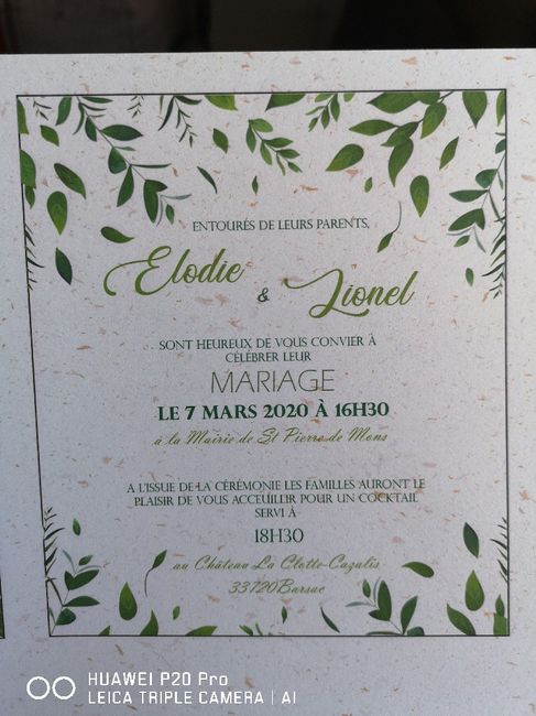 Présentation & et diy faire-part (prototype) 1