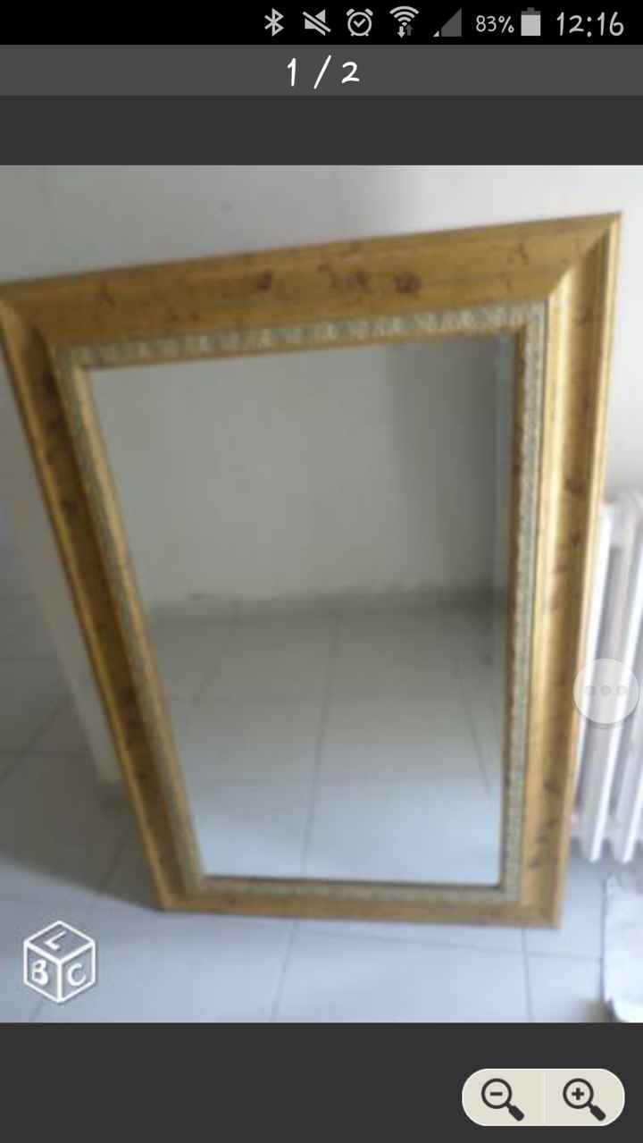 miroir avant restauration