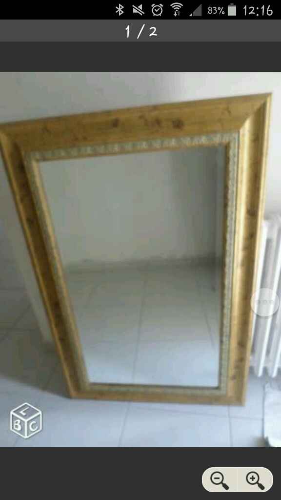 Miroir pour plan de table - 1