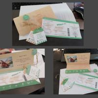 Faire Part "Billet d'avion" thème voyage