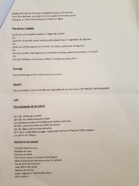 Budget repas de mariage - 1
