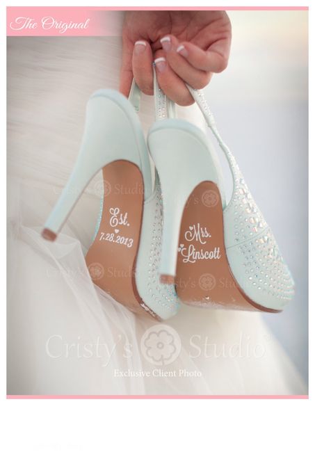 Stickers chaussures date mariage
