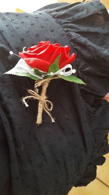 boutonniere articielle fait main