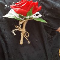 Boutonniere artificielle made hand 