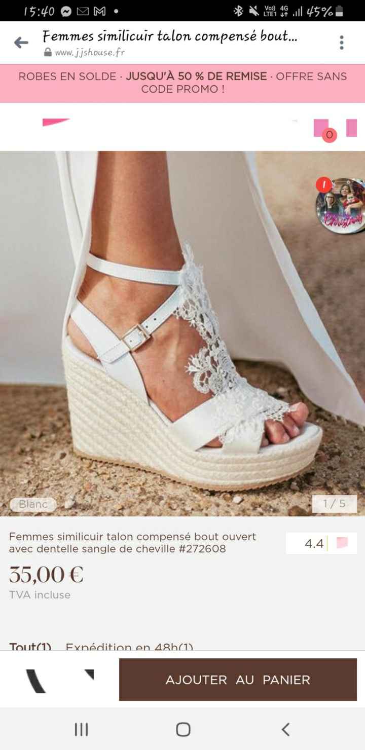 Dis-nous si tu as déjà trouvé tes chaussures de mariée ! - 1