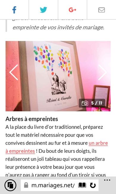 Tableau à empreintes 