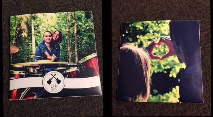 Faire part diy terminé (theme musique) - 1