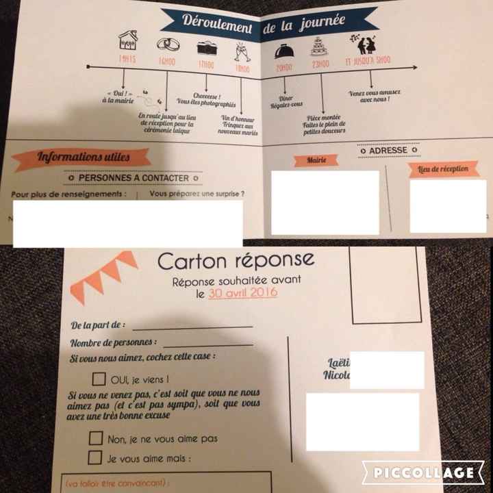 Faire part diy terminé (theme musique) - 4