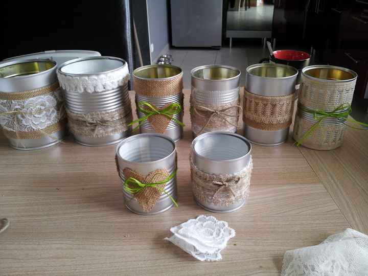 Boite de conserve centre de table - 1